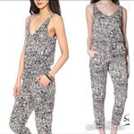 Ella Moss  Kona Jumpsuit XS Beige Black Batik Print Hawaii Photo 4