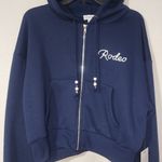 Ocean Drive Cowgirl blue Hoodie size women's Large NWT Photo 1