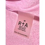 R+A Axel Glitter Cutout Asymmetrical Neck Blouse Top Disco Pink Women's Size M Size M Photo 4