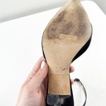 BCBGMAXAZRIA Suede Ankle Strap Pointed Toe Pump Heels Black 8.5 Photo 8