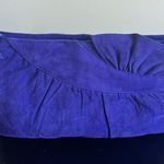 Unbranded Genuine Suede Leather Crossbody Purple Photo 1