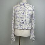 Free People Intimately Everything's Rosy Bodysuit Western Purple Print Rodeo XS Photo 6