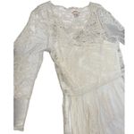 Sundance  Boho Floral Embroidered Cream Sheath Midi Dress Size XS‎ Photo 10