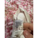 Skies Are Blue  White and Pink Floral Print Smocked Flutter Sleeve Blouse‎ Medium Photo 7