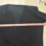 ZARA  Micro Dot Mini Dress Black/White Size XS Oversized Ruffle Long Sleeve Photo 5