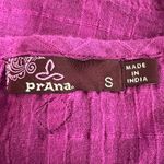 prAna  Button Front Short Sleeve Women's Pink Shirt Size Small Gauzy Photo 1