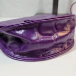 Vintage Dover Crossbody Bag Womens Purple Embossed Animal Print Mirror Purse Photo 11