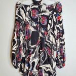 Free People Tunic Mini Dress XS Drift Away Cold Shoulder Balloon Sleeves Boho Photo 11