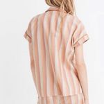 Madewell  Bedtime Pajama Top in Rainbow Stripe Photo 1