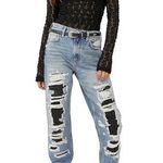 We The Free NWT Free People  McCoy Destroyed Straight Leg Jeans Photo 0