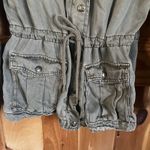 Max jeans  Women's Small Green Utility Jacket Military Drawstring Cinched Waste Photo 1