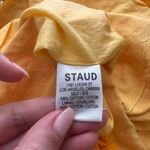 STAUD Carina Cutout Colorblock Midi Dress Yellow Medium Photo 4