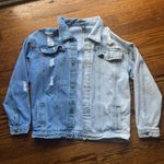 SheIn Two-Tone Denim Jacket Photo 0