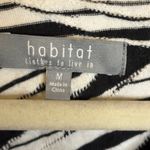 Habitat  Blouse Women's Size Medium Zebra Stripes oversized abstract black white Photo 2