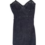 Lac Bleu  Sexy Bustier Denim Mini Dress, Sz S Photo 3