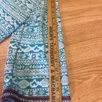 Valerie Stevens  Teal and White Patterned Open Cardigan Sz L Photo 6