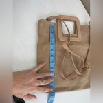 TMRW STUDIO Blush Milo Fold Over Suede Bag Crossbody Top Handle Anthropologie Pink Photo 13