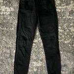 AGOLDE  Los Angeles Black Sophie denim skinny jeans raw hem Photo 2