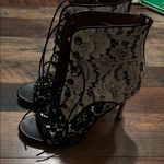 Givenchy Black and White Lace-Up Women's Shoes Photo 1