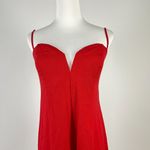 Farm Rio NWT  Linen Blend Sleeveless Halter Wide Leg Jumpsuit Sz M Red Photo 5