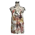 Rip Curl  Floral Print Halter Romper with Tassel Tie Women’s Size S Photo 3