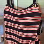 La Blanca ππ Lingerie One Piece Swimsuit ~ Sailor Stripe Print 10 NWT Photo 5