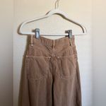 Free People  Wide‎ Leg Jeans Sz 25 in Tan Brown High Rise Photo 3