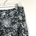 Gap  Linen Black White Floral Woven Skirt Photo 5