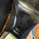 Pierre Hardy Black Suede Silver Chrome Colorblock Peeptoe Heels Size 9 Photo 8