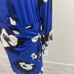 Lane Bryant Blue Floral Faux-Wrap Jersey Midi Dress - New - Size 18/20 Photo 5
