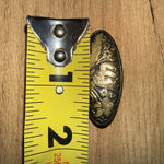 Damascene‎ Flying Bird Leaf Vines Flower Oval Fashion Brooch Lapel Pin Photo 2