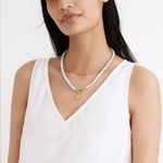 Madewell  Linen Cotton Side Button Midi Dress Photo 3