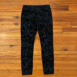 Free People Burnout Velvet Jeans Womens 27 Blue Black Winter Skinny Photo 3