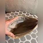 Nanette Lepore Tan Woven Bag with Gold Chain
White leather accents stripe lining Photo 9