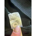 J.Jill Turtleneck Dress Womens Size Medium Black Long Sleeve Stretch Pullover Photo 5