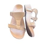 Vionic Ellie Sandal Sz 10 Tan Comfort Slip On Slide Platform Wedges Orthotic Photo 3