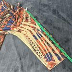 Fresh of LA Bohemian Geometric Print Dress Multicolor Size 2X Brown Photo 9