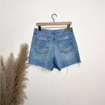 American Eagle Embroidered Floral High Waisted Mom Shorts | Size 6 Photo 1