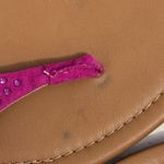 Rampage Pink and Brown T-Strap Sandals with Cutout Design Photo 5