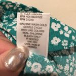 THE GENERAL GOOD DITSY KELLY GREEN WHITE FLORAL RUCHED CROP TOP L Size L Photo 5