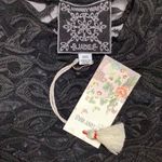 Johnny Was New.  black lace top. Runs big. XXS. Retails $150 Photo 7