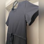 Pretty Little Thing PLT Black Drawstring Tie Waist T-Shirt Mini Dress - 4 (S) Photo 10