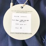 The Jetset Diaries  Navy Mini Satin Slip Dress Open‎ Back Spaghetti Strap Medium Photo 4