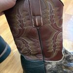 Roper Women’s 8.5 Cowboy Cowgirl Boots Brushed Cowhide Leather Riding Western Brown Photo 4