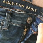 American Eagle  Blue Distressed Low Rise Denim Jean Shorts Size 4 Photo 4