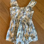 American Threads  Romper Blue and White Photo 1