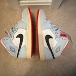 Jordan  sneakers light blue, white, red Photo 3