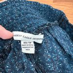 American Eagle High Waist Blue Flowy Hippie Shorts Photo 2