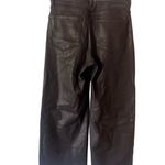 Paige coated high-rise wide-leg jeans Faux leather like Photo 9