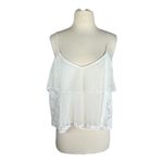 American Eagle Brand Lace Ruffle Embroidered Cami Tank Top Photo 1